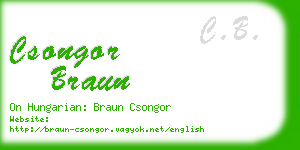 csongor braun business card